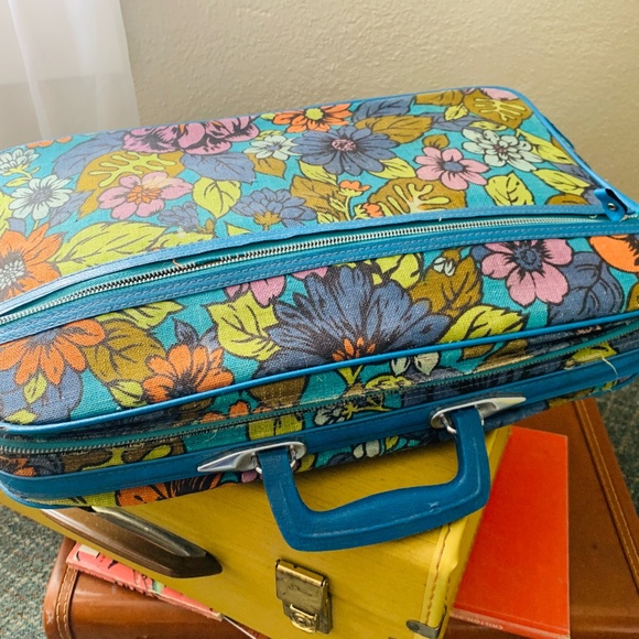 Vintage Handbags - Wes Anderson Vintage 1970s Soft Suitcase